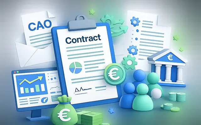 Illustratie van het Fastis Plus-pakket: CAO-instellingen, contracten en verlof